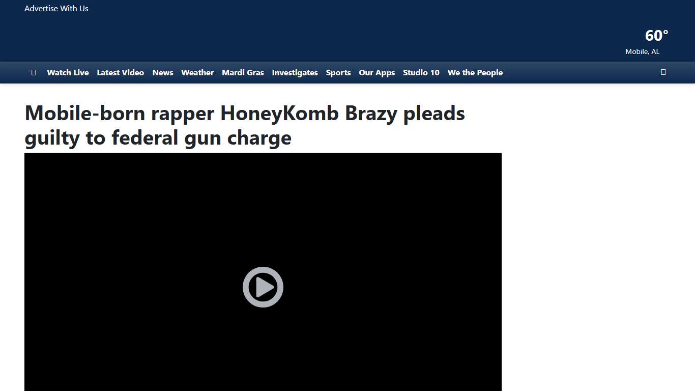 Mobile-born rapper HoneyKomb Brazy pleads guilty to federal gun charge